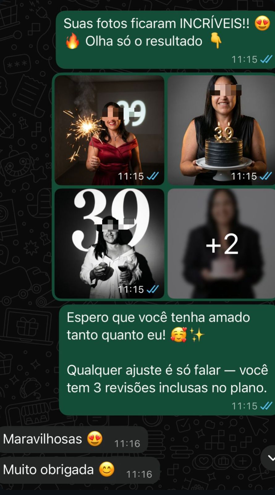 Feedback real de cliente